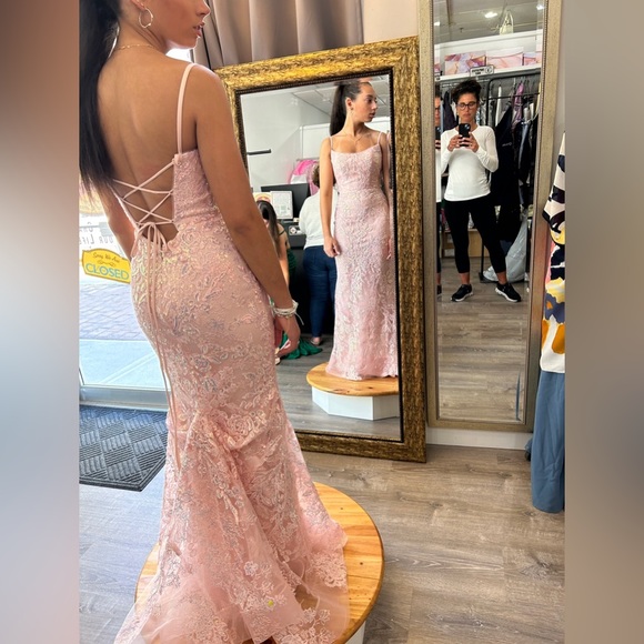 Sherri Hill prom dress Size 2 Color Pink - Picture 2 of 3